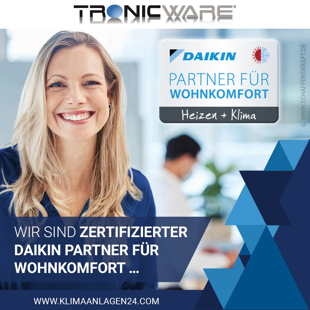 Daikin zertifizierter Partner für Wohnkomfort, Heizen und Klima.